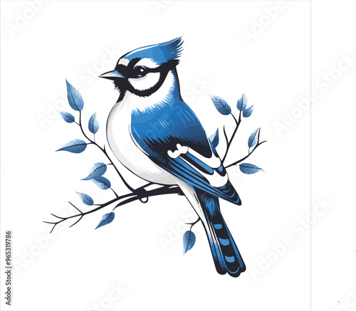 blue jay on a branch