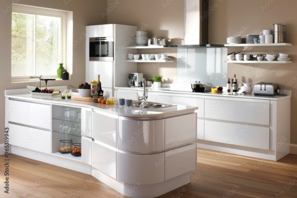 Modern kitchen interior appliance sink oven. Modern kitchen interior appliance sink oven.