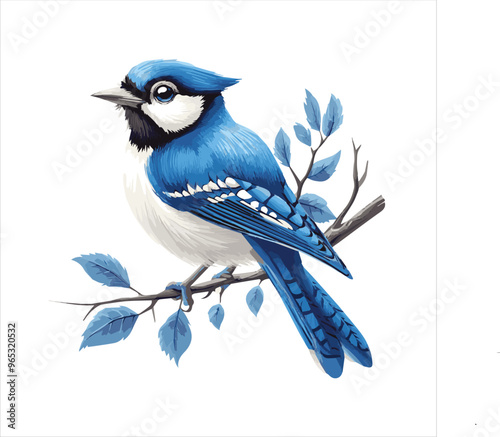 blue jay on a branch