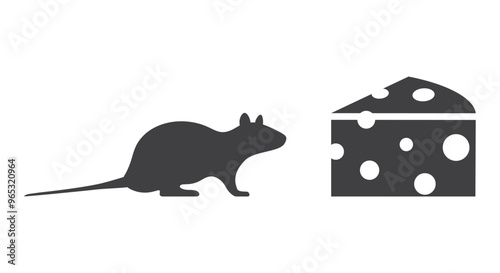 Rat mouse with cheese
