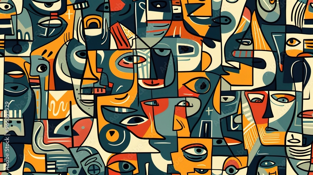 cubist pattern seamless wallpaper cubist pattern seamless wallpaper