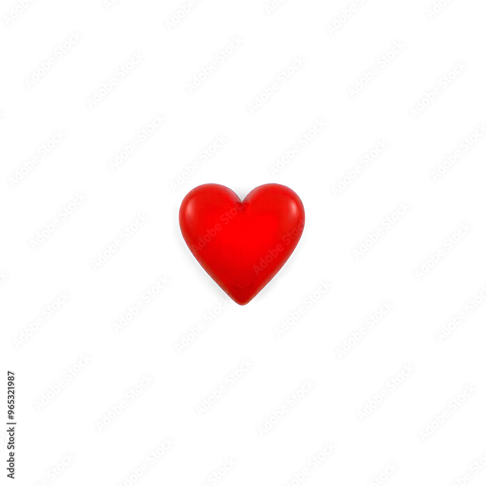 red heart on white background red heart on white background