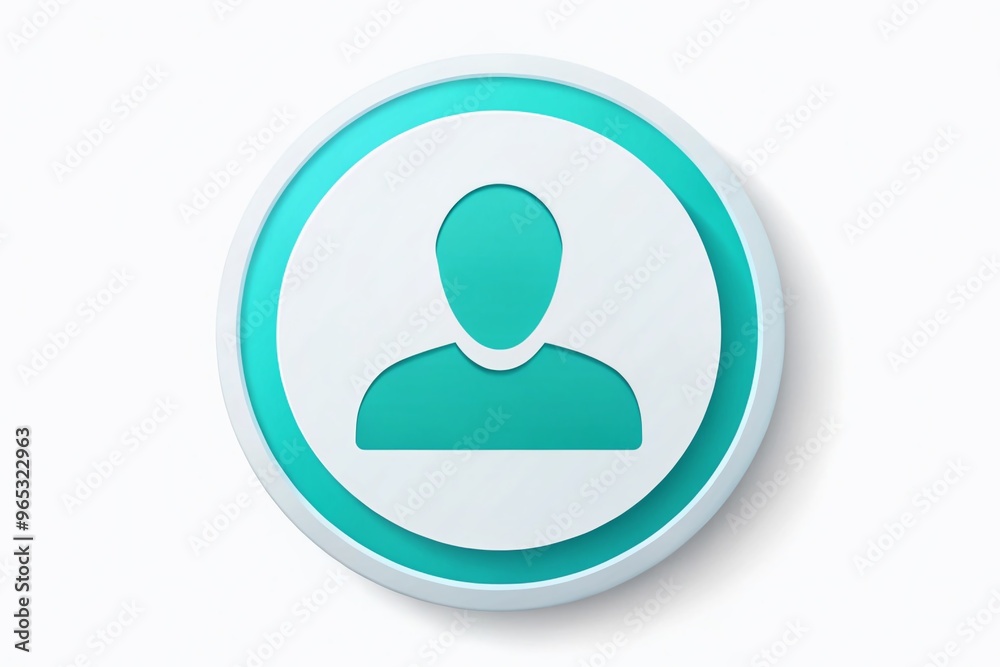 A minimalist circular profile icon on a plain white background, ideal for online avatars, social media profiles, or A minimalist circular profile icon on a plain white background, ideal for online avatars, social media profiles, or