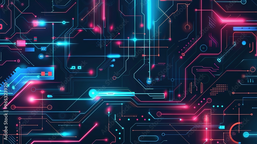 Circuit pattern wallpaper Circuit pattern wallpaper