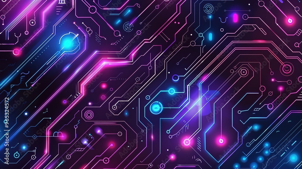 Circuit pattern wallpaper Circuit pattern wallpaper