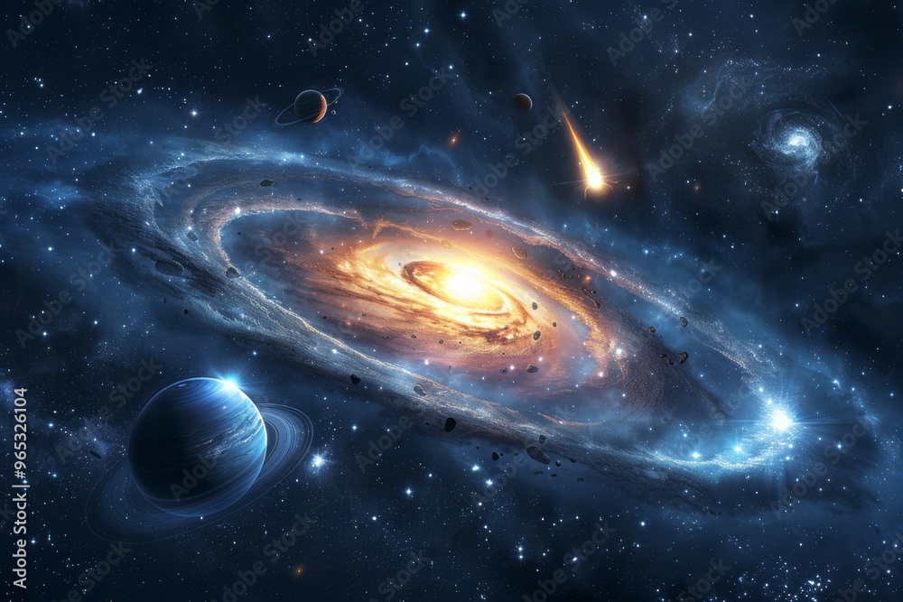 Fototapeta premium Beautiful Outer Space View