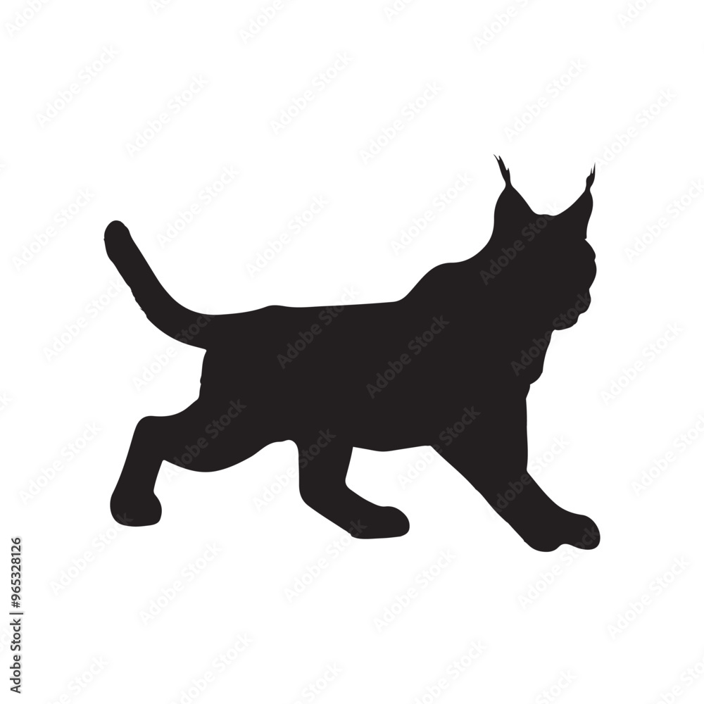 Lynx silhouette collection , Silhouette of Black Lynx, isolated on white background (Vector) Lynx silhouette collection , Silhouette of Black Lynx, isolated on white background (Vector)