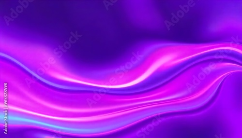 Holo gradient of purple and blue, Swirling, Render 3D surface and iridescent colors. reminiscent of a cosmic nebula