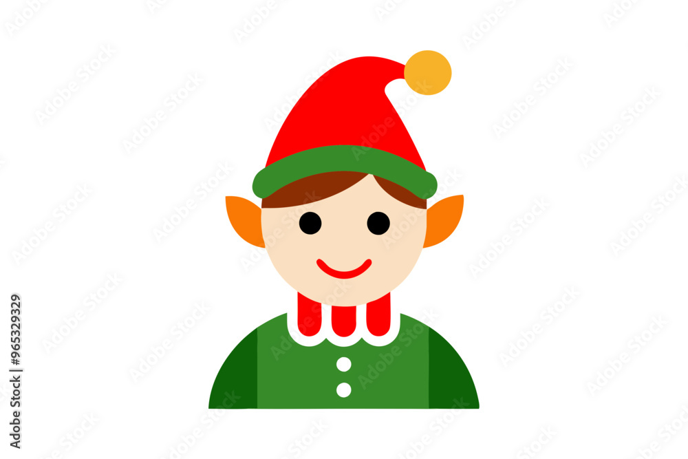 christmas elf with hat christmas elf with hat