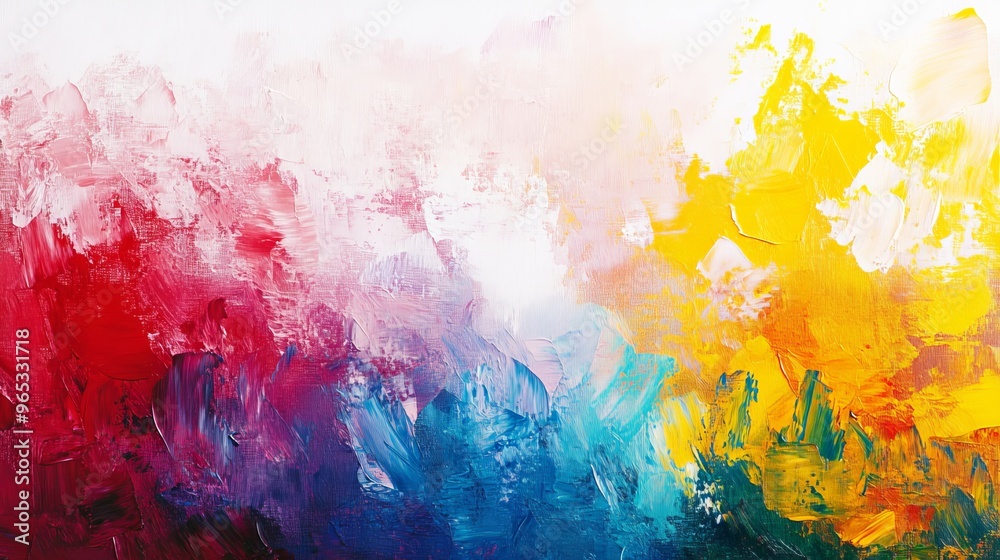 Fototapeta premium Colorful abstract painting with vibrant hues blending seamlessly