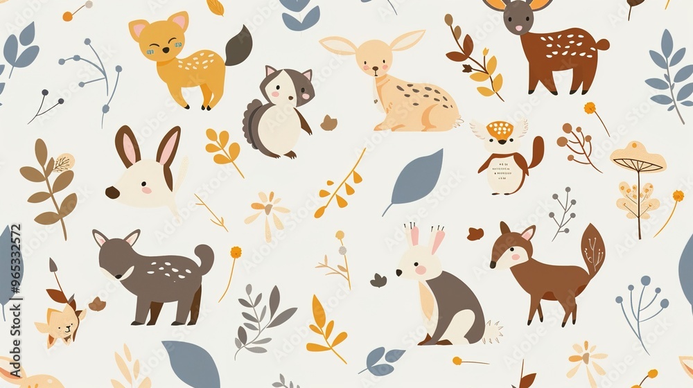 animal pattern seamless wallpaper