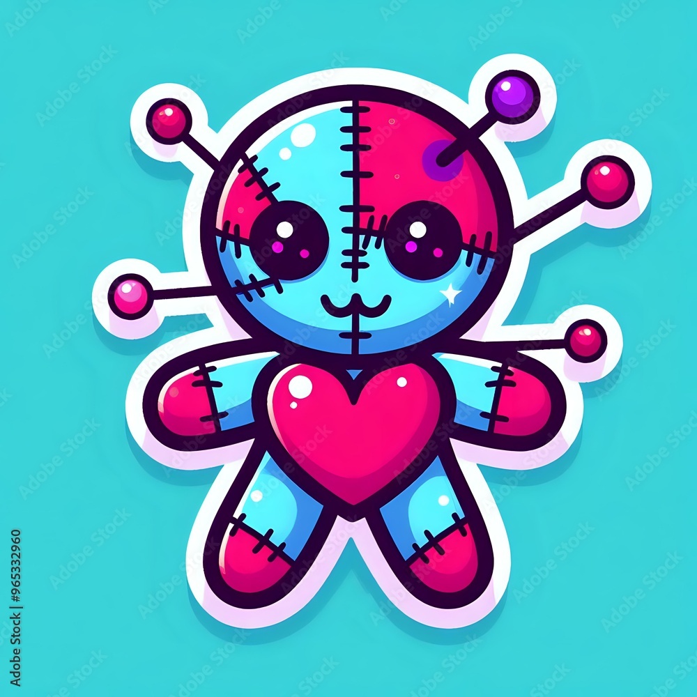 Futuristic Voodoo Doll Illustration Futuristic Voodoo Doll Illustration
