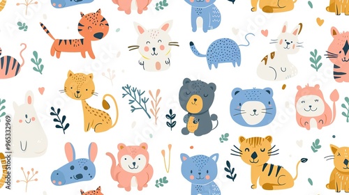 Wallpaper Mural animal pattern seamless wallpaper Torontodigital.ca