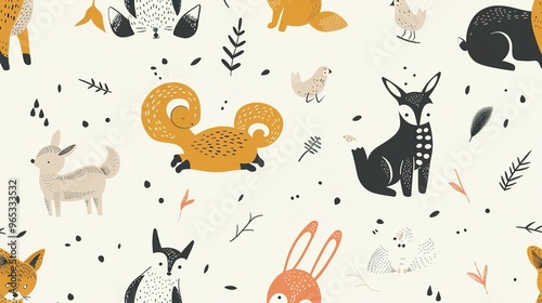 Wallpaper Mural animal pattern seamless wallpaper Torontodigital.ca