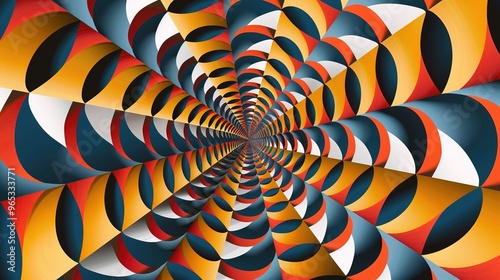 Wallpaper Mural Optical illusion pattern wallpaper Torontodigital.ca