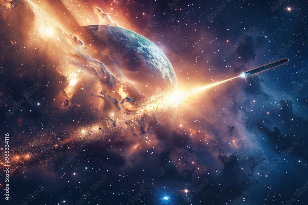 Obraz premium Beautiful Outer Space View