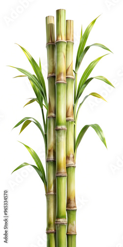 Isolated Sugar Cane. Sugar cane isolated on a white Background