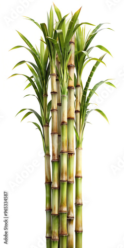 Isolated Sugar Cane. Sugar cane isolated on a white background