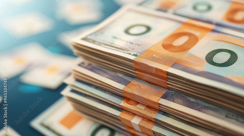 Future of Economy Trends Concept with Banknotes, Copy Space, and Quality Future of Economy Trends Concept with Banknotes, Copy Space, and Quality