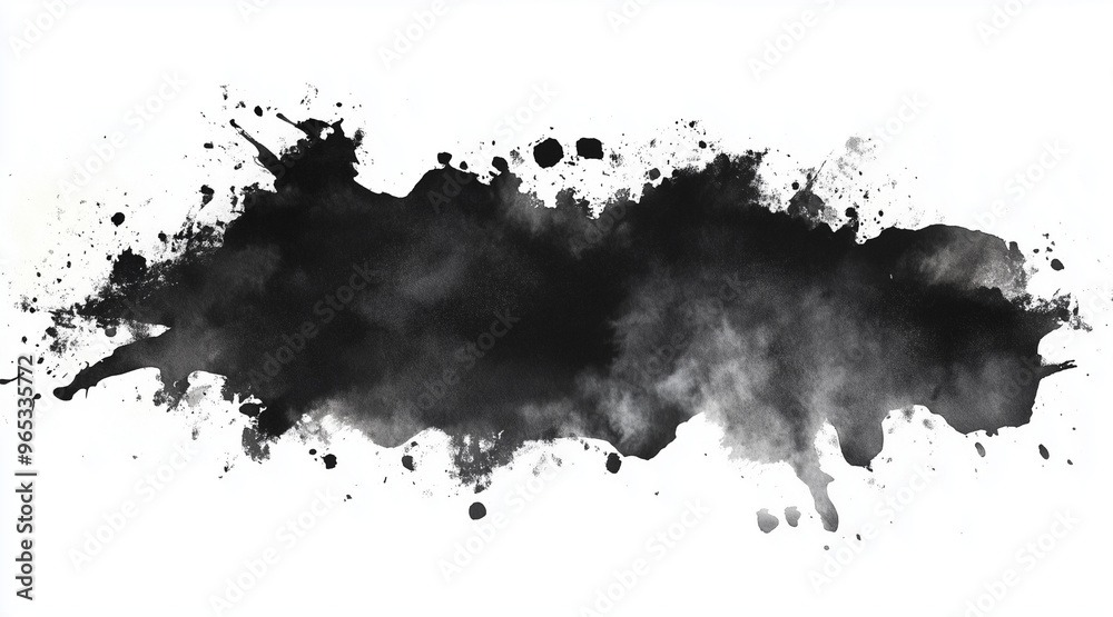 Black watercolor background. Artistic hand paint. Isolated on transparent background. isolated on white background,. Created using Generative AI Technology
Black watercolor background. Artistic hand paint. Isolated on transparent background. isolated on white background,. Created using Generative AI Technology