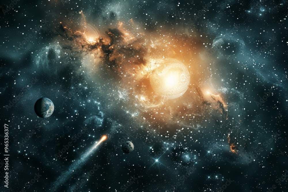 Obraz premium Beautiful Outer Space View