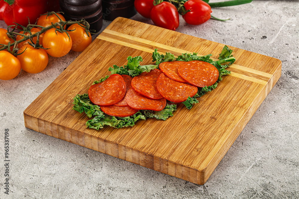 Spanish salami cured chorizo sausage Spanish salami cured chorizo sausage