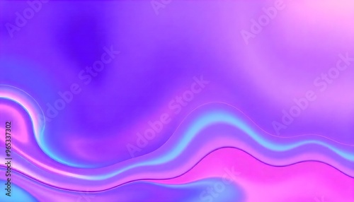 Swirling, Render 3D surface and iridescent colors of purple and blue, Holo gradient. reminiscent of a cosmic nebula