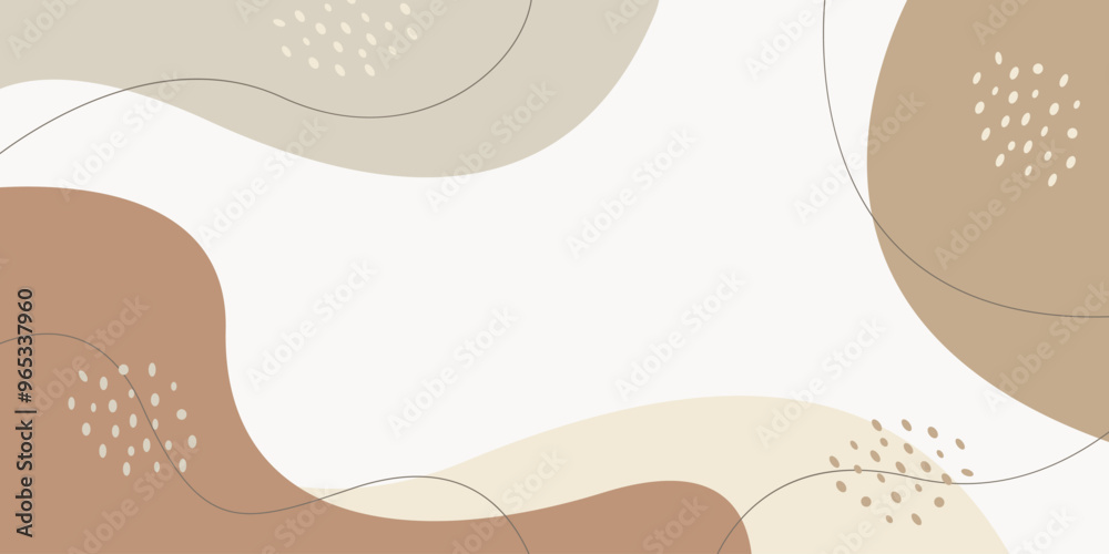 Beautiful pastel social media banner template with minimal abstract organic shapes composition in trendy contemporary collage style Beautiful pastel social media banner template with minimal abstract organic shapes composition in trendy contemporary collage style