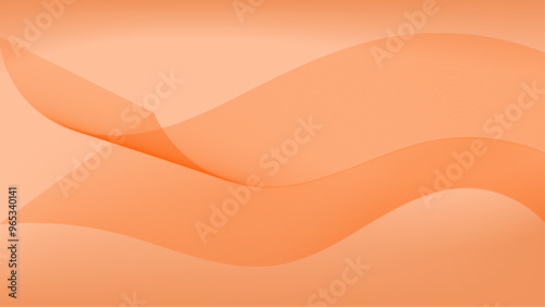 Abstract background a gradient of various waves of peach fuzz color