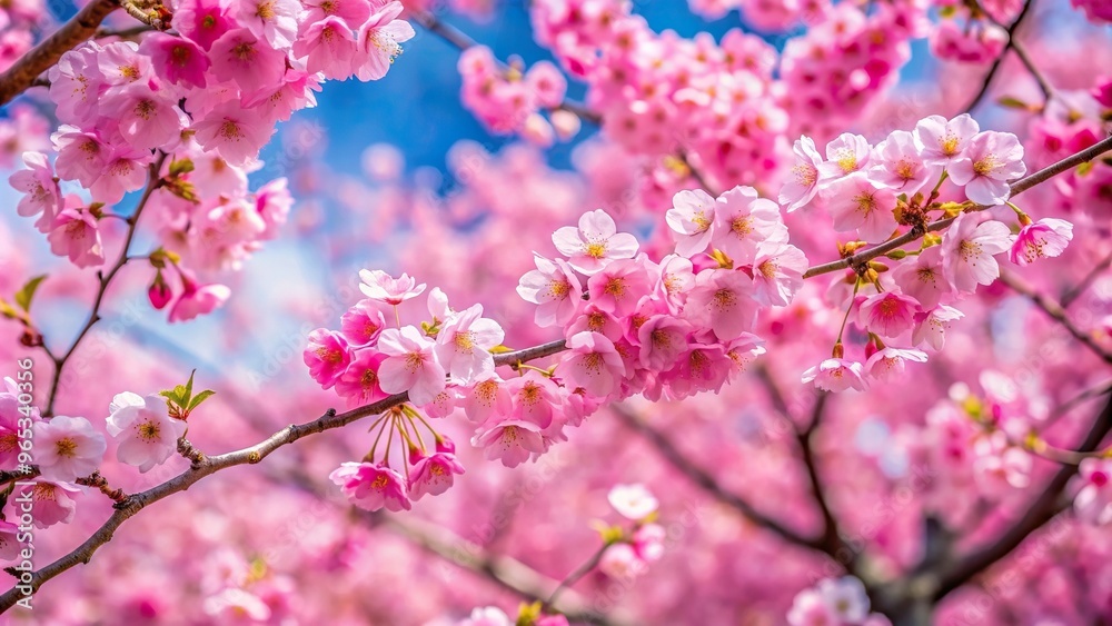 copy space, isolated, depth of field, pink, flowers, cherry blossom, blooming, Pink cherry blossom sakura tree with blooming flowers in full bloom during the spring season copy space, isolated, depth of field, pink, flowers, cherry blossom, blooming, Pink cherry blossom sakura tree with blooming flowers in full bloom during the spring season