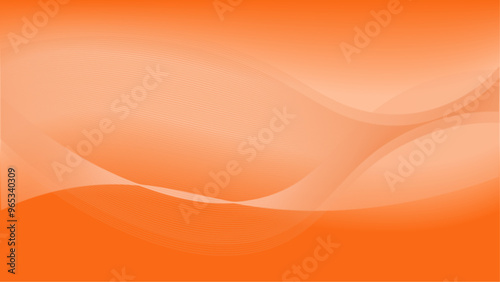 Abstract peach fuzz color background with a gradient effect and wavy white lines that create a sense of movement across the canvas