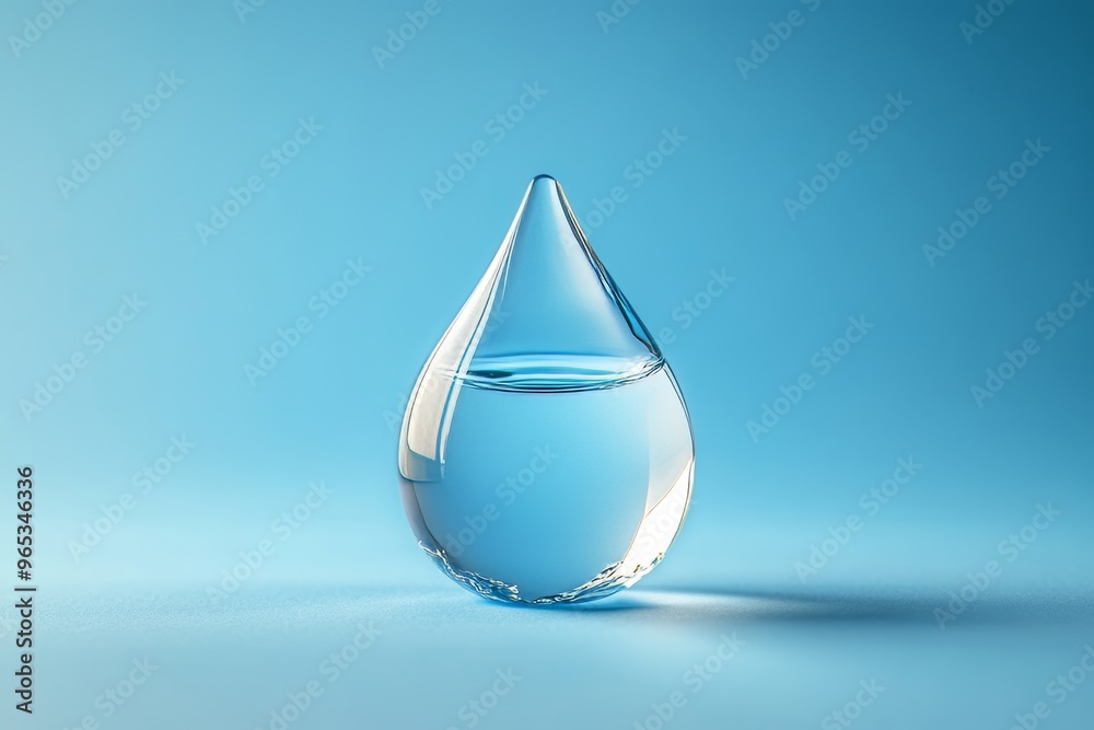 Water Droplet with Refracted Light Patterns, Soft Backlight and Gentle Glow Generative AI Water Droplet with Refracted Light Patterns, Soft Backlight and Gentle Glow Generative AI