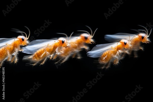 Cockroaches in Motion for Educational or Scientific Contexts Generative AI photo