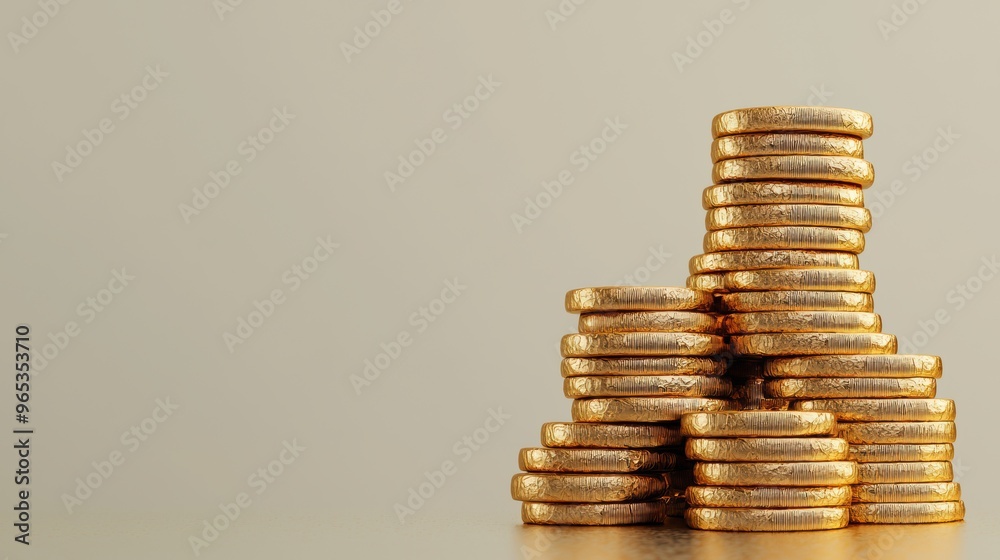 Digital Wealth Discovery in Virtual Gold Rush - Futuristic Finance Concept with Copy Space and Selective Focus on Foreground - Digital Wealth Discovery in Virtual Gold Rush - Futuristic Finance Concept with Copy Space and Selective Focus on Foreground -