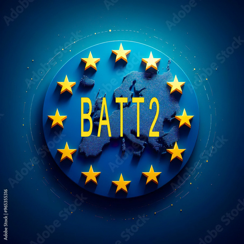Illustration saying BATT2. It stands for the new battery regulation within of the EU, and it replaces the former Batteries Directive from 2006