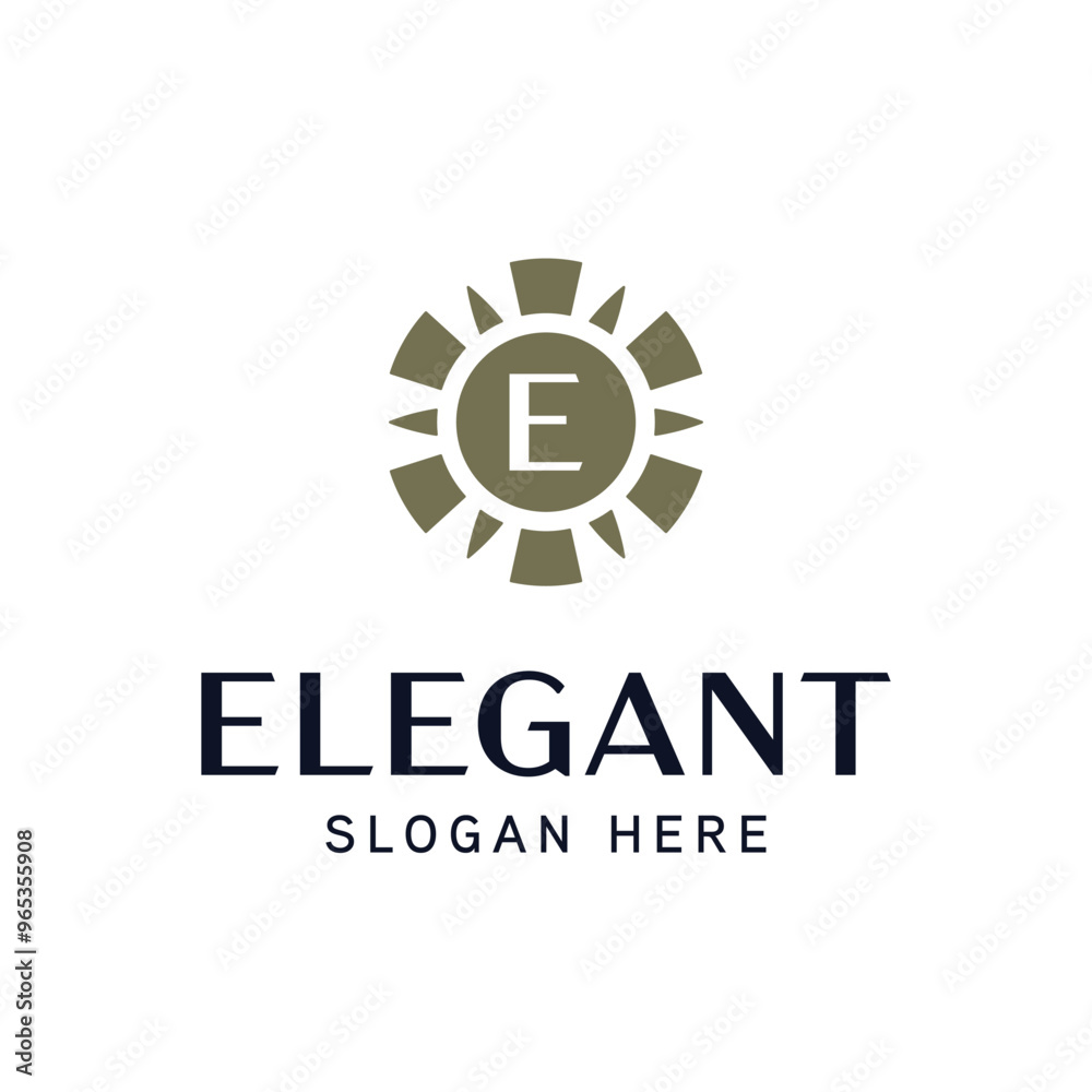 Premium Floral Insignia Template for Elite Brand Identity Premium Floral Insignia Template for Elite Brand Identity