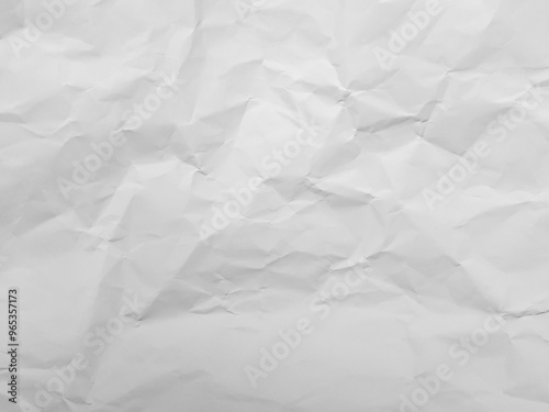 White Paper Texture background. Crumpled white paper abstract shape background with space paper for text