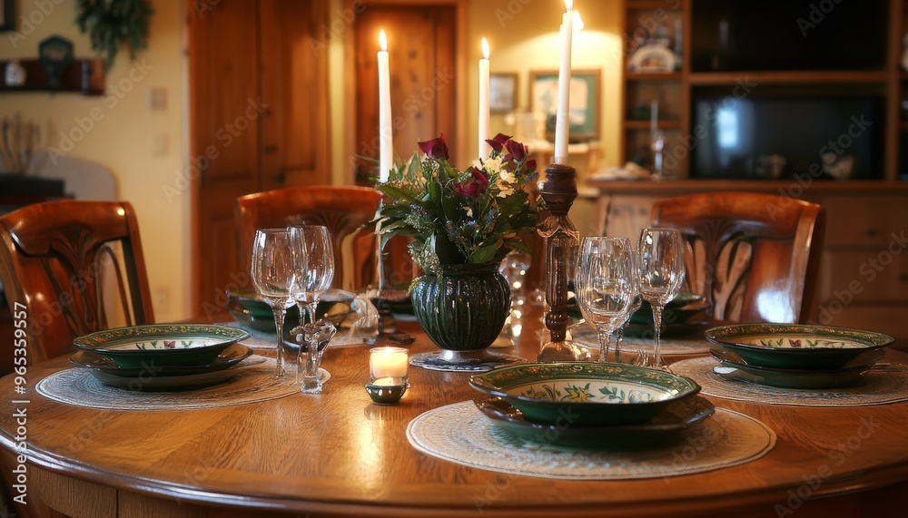 Romantic Dinner Setting. Romantic Dinner Setting.