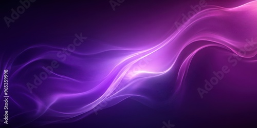 Abstract Purple and White Wavy Lines on a Dark Background