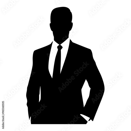Men Suits silhouette  Vector image