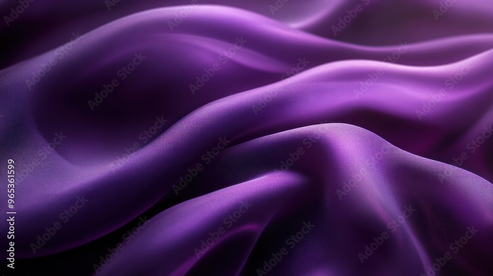 Abstract Close-up of Smooth, Purple Fabric with Gentle Waves and Subtle Shimmer Abstract Close-up of Smooth, Purple Fabric with Gentle Waves and Subtle Shimmer
