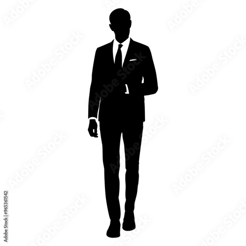 Men Suits silhouette  Vector image