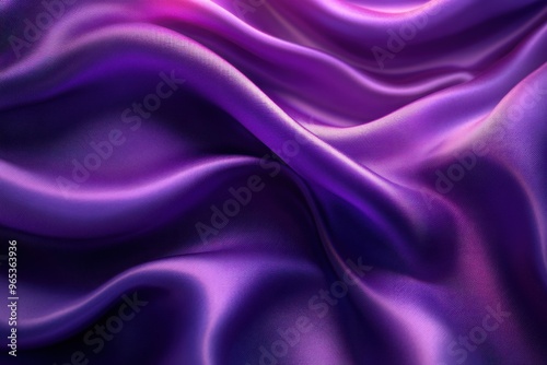 Close-up of Purple Silk Fabric with Subtle Texture and Shimmer