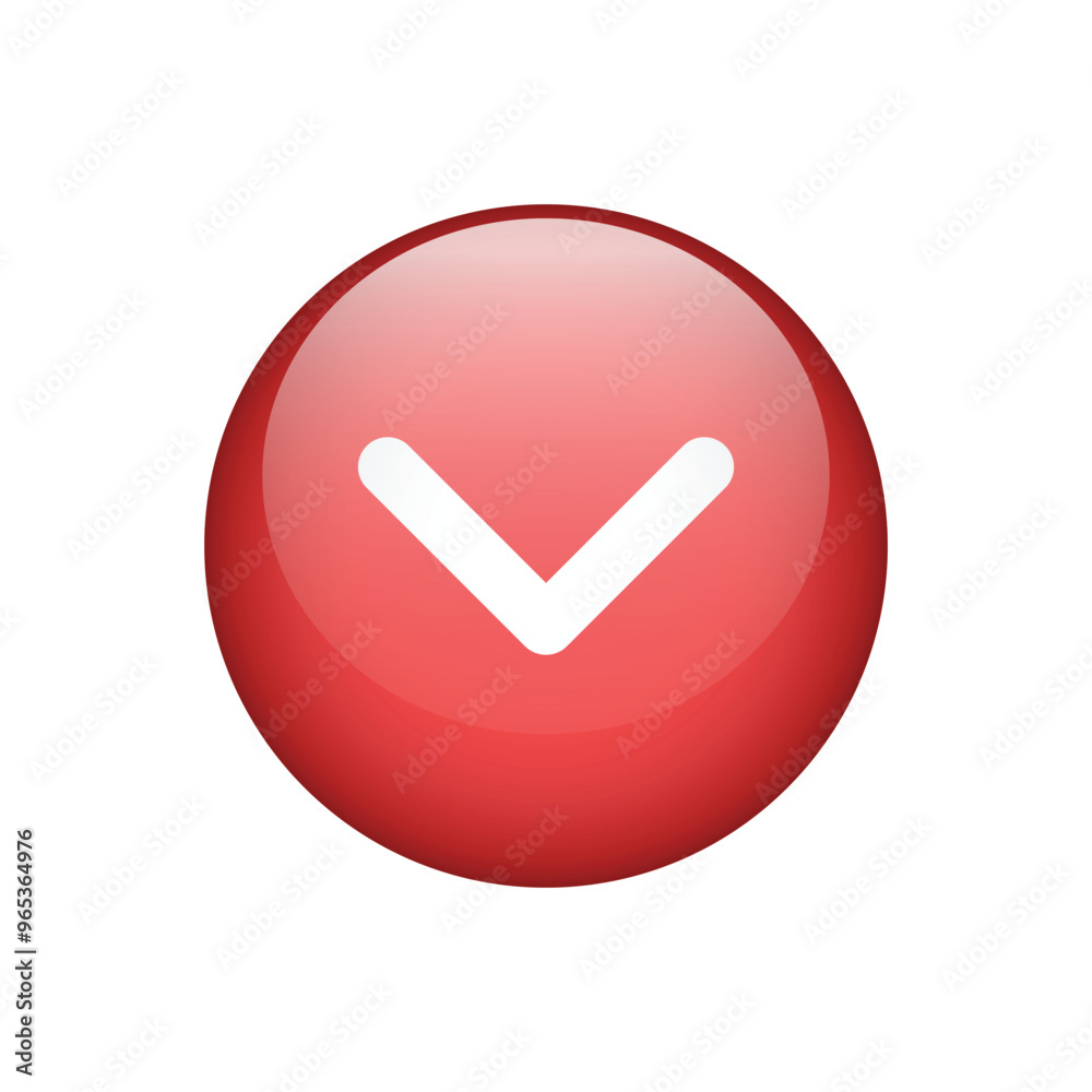 Arrow button realistic icon sign isolated on white background. Vector Arrow button realistic icon sign isolated on white background. Vector