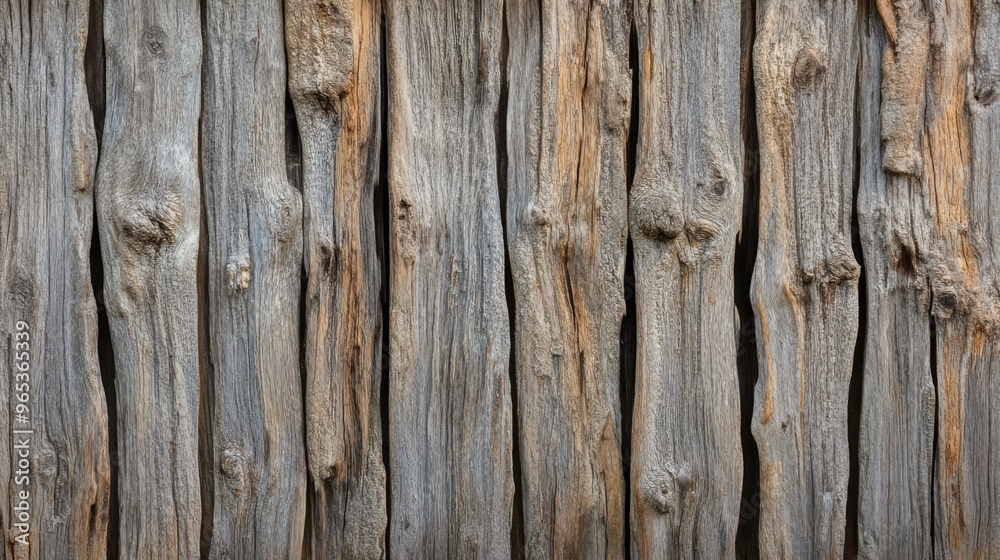 Weathered Coastal Charm - Aged Driftwood Wall with Organic Textures and Sea Washed Cracks Weathered Coastal Charm - Aged Driftwood Wall with Organic Textures and Sea Washed Cracks