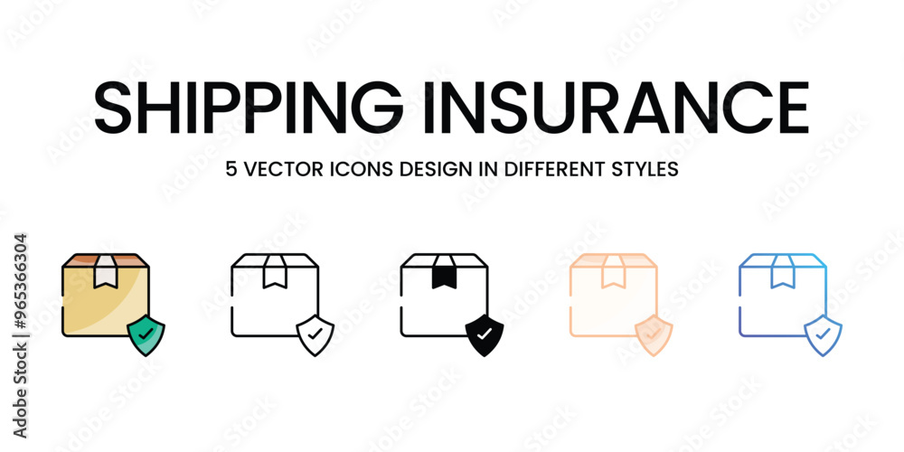 Shipping Insurance vector icons set ready to use for web and mobile app Shipping Insurance vector icons set ready to use for web and mobile app