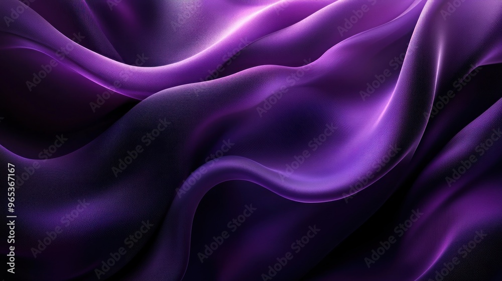 Abstract Purple Fabric with Smooth Waves and Texture Abstract Purple Fabric with Smooth Waves and Texture