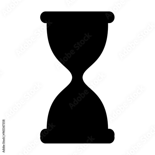 Sand hourglass icon. Vector image