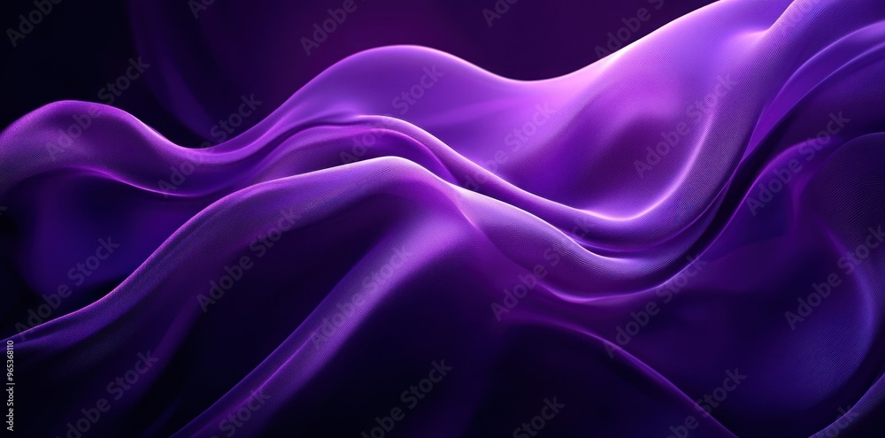 Obraz premium Abstract Purple Wavy Fabric Texture Background