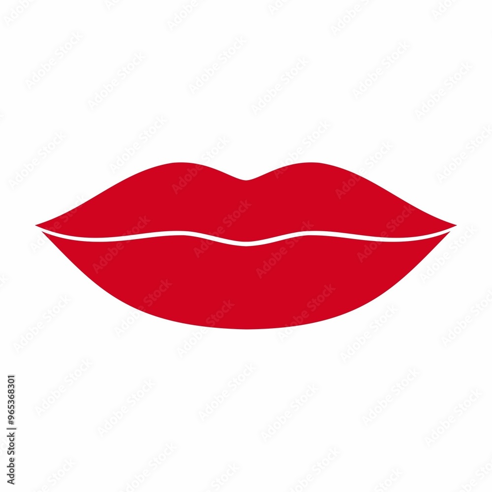 Lips icon design. Vector image Lips icon design. Vector image